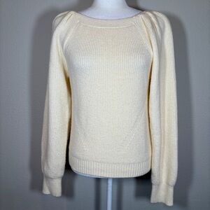 See You Soon Cream Sweater Size Medium/Larege